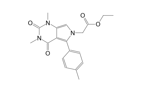 ethyl [1,3-dimethyl-5-(4-methylphenyl)-2,4-dioxo-1,2,3,4-tetrahydro-6H-pyrrolo[3,4-d]pyrimidin-6-yl]acetate