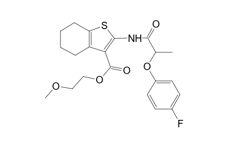 2-Methoxyethyl 2-{[2-(4-fluorophenoxy)propanoyl]amino}-4,5,6,7-tetrahydro-1-benzothiophene-3-carboxylate