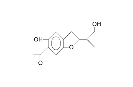 5-Hydroxy-6-acetyl-2-(1-hydroxymethylvinyl)-2,3-dihydrobenzofuran
