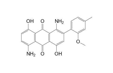 1,5-Diamino-4,8-dihydroxy-2-(2-methoxy-p-tolyl)anthraquinone