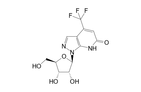 1-((2R,3R,4S,5R)-3,4-Dihydroxy-5-hydroxymethyl-tetrahydro-furan-2-yl)-4-trifluoromethyl-1,7-dihydro-pyrazolo[3,4-b]pyridin-6-one