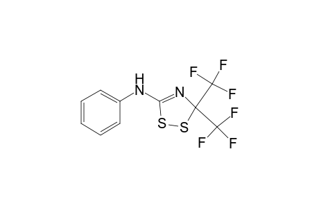 3-(Phenylamino)-5,5-bis(trifluoromethyl)-1,2,4-dithiazoline