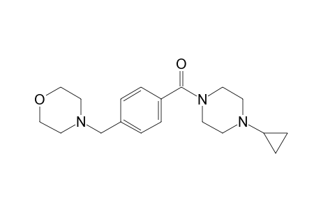 (4-Cyclopropylpiperazino)-[4-(morpholinomethyl)phenyl]methanone