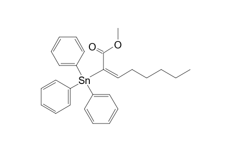 (Z)-2-triphenylstannyl-2-octenoic acid methyl ester