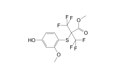 3,3,3-Trifluoro-2-(4-hydroxy-2-methoxy-phenylsulfanyl)-2-trifluoromethyl-propionic acid methyl ester