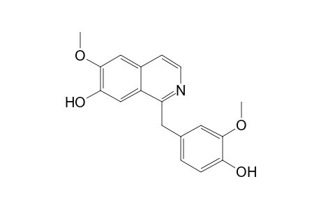 Papaverine-M (bis-O-demethyl-) MS2