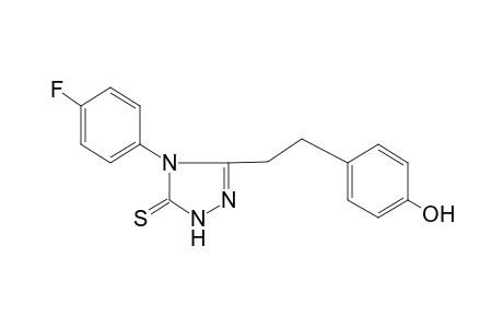 4-(p-fluorophenyl)-3-(p-hydroxyphenethyl)-deltasquare-1,2,4-triazoline-5-thione