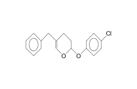 2H-Pyran, 2-(4-chlorophenoxy)-3,4-dihydro-5-(phenylmethyl)-