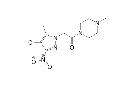 1-[(4-chloro-5-methyl-3-nitro-1H-pyrazol-1-yl)acetyl]-4-methylpiperazine