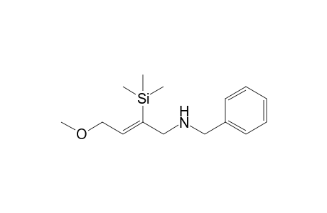 (Z)-4-methoxy-N-(phenylmethyl)-2-trimethylsilyl-2-buten-1-amine