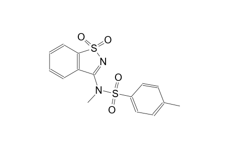 N-(1,1-dioxido-1,2-benzisothiazol-3-yl)-N,4-dimethylbenzenesulfonamide