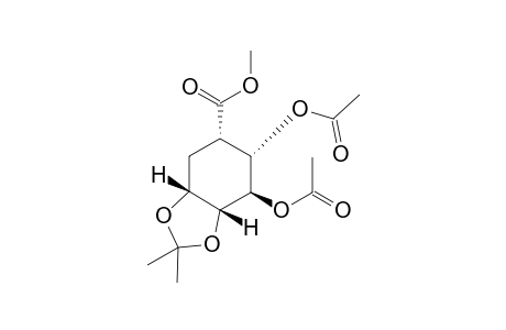 (3aR,5S,6S,7R,7aR)-6,7-Diacetoxy-2,2-dimethyl-hexahydro-benzo[1,3]dioxole-5-carboxylic acid methyl ester