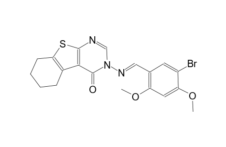 benzo[4,5]thieno[2,3-d]pyrimidin-4(3H)-one, 3-[[(E)-(5-bromo-2,4-dimethoxyphenyl)methylidene]amino]-5,6,7,8-tetrahydro-