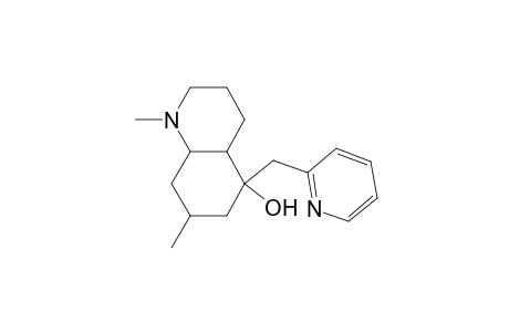 5-Quinolinol, decahydro-1,7-dimethyl-5-(2-pyridinylmethyl)-