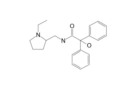 N-[(1-Ethyl-2-pyrrolidinyl)methyl]-2-hydroxy-2,2-diphenylacetamide