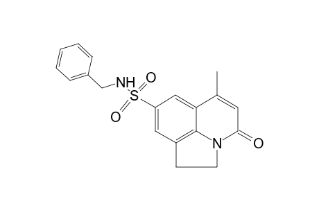 4H-Pyrrolo[3,2,1-ij]quinoline-8-sulfonamide, 1,2-dihydro-6-methyl-4-oxo-N-(phenylmethyl)-