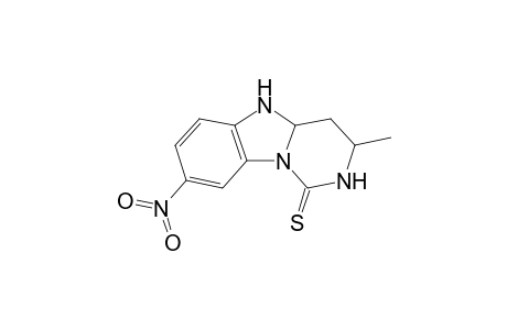 3,4,4a,5-Tetrahydro-3-methyl-8-nitropyrimido[1,6-a]benzimidazol-1(2H)thione