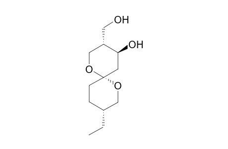 (3R,6R,8S,9S)-3-ethyl-9-(hydroxymethyl)-5,11-dioxaspiro[5.5]undecan-8-ol