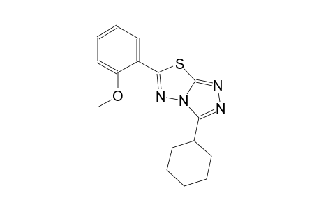 3-cyclohexyl-6-(2-methoxyphenyl)[1,2,4]triazolo[3,4-b][1,3,4]thiadiazole
