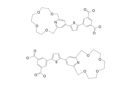 5-[5-[3,6,9,12-TETRAOXA-18-AZABICYCLO-[12.3.1]-OCTADECA-1(18),14,16-TRIEN-16-YL]-2-THIENYL]-ISOPHTHALIC-ACID