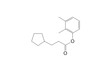 3-Cyclopentylpropionic acid, 2,3-dimethylphenyl ester