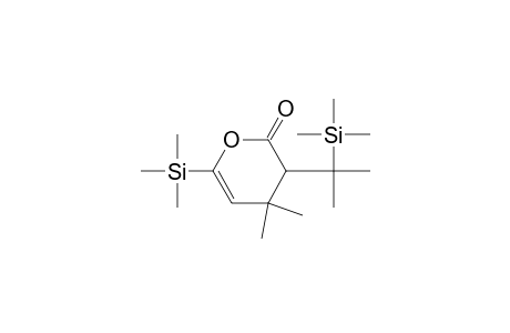 2H-Pyran-2-one, 3,4-dihydro-4,4-dimethyl-3-[1-methyl-1-(trimethylsilyl)ethyl]-6-(trimethylsilyl)-