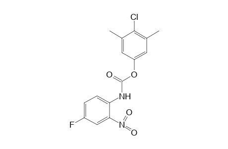 4-fluoro-2-nitrocarbanilic acid, 4-chloro-3,5-xylyl ester