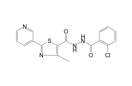 1-(o-chlorobenzyl)-2-{[4-methyl-2-(3-pyridyl)-5-thiazolyl]carbonyl}hydrazine