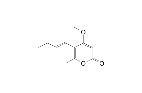 5-[(E)-but-1-Enyl]-4-methoxy-6-methylpyran-2-one