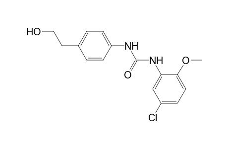 N-(5-chloro-2-methoxyphenyl)-N'-[4-(2-hydroxyethyl)phenyl]urea