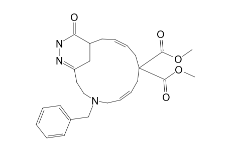 Dimethyl 4-benzyl-15-oxo-4,6,17-triazabicyclo[12.3.1]octadeca-1(17),6,11-triene-9,9-dicarboxylate