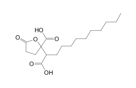 2-carboxy-alpha-decyl-5-oxotetrahydro-2-furanacetic acid