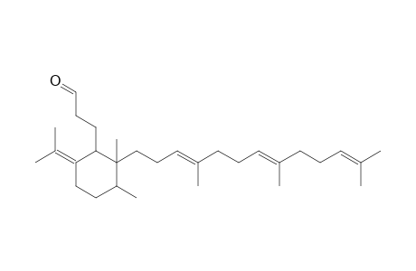 1-Isopropylidene-2-(2''-formylethyl)-3-[4',8',12'-trimethyltrideca-3',7',11'-trienyl]-3,4-dimethylcyclohexane