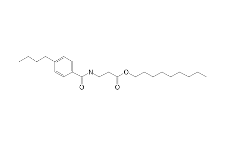 .beta.-Alanine, N-(4-butylbenzoyl)-, nonyl ester