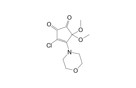 3-Chloranyl-5,5-dimethoxy-4-morpholin-4-yl-cyclopent-3-ene-1,2-dione