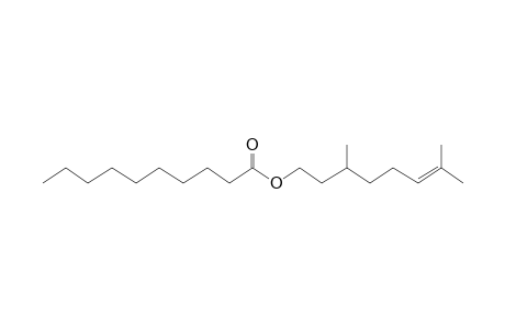 3,7-Dimethyloct-6-en-1-yl decanoate