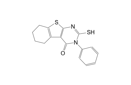benzo[4,5]thieno[2,3-d]pyrimidin-4(3H)-one, 5,6,7,8-tetrahydro-2-mercapto-3-phenyl-