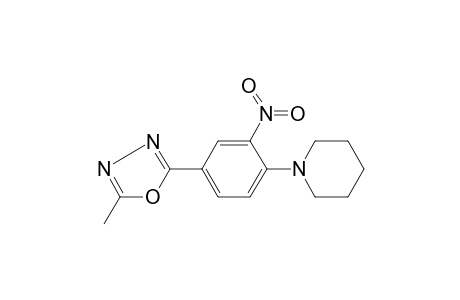 1-[4-(5-Methyl-[1,3,4]oxadiazol-2-yl)-2-nitro-phenyl]-piperidine