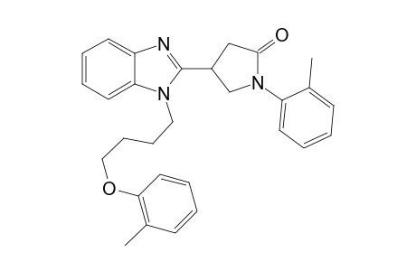 2-Pyrrolidinone, 4-[1-[4-(2-methylphenoxy)butyl]-1H-1,3-benzimidazol-2-yl]-1-(2-methylphenyl)-