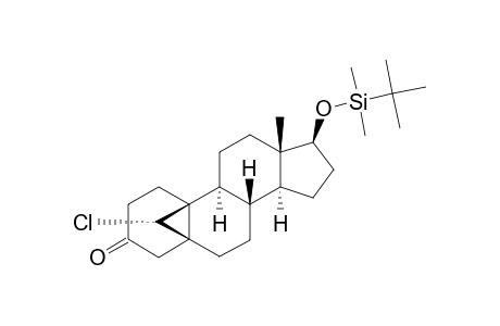 17-BETA-(TERT.-BUTYLDIMETHYLSILYLOXY)-19(S)-CHLORO-5-BETA,19-CYClOANDROSTAN-3-ONE