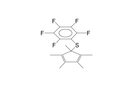 5-PENTAFLUOROPHENYLSULPHENYL-1,2,3,4,5-PENTAMETHYL-1,3-CYCLOPENTADIENE