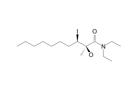 (2R*,3R*)-2-Hydroxy-3-iodo-N,N-diethyl-2-methyldecanamide