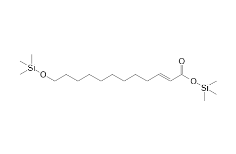 Dodec-2-enoic acid <12-hydroxy->, di-TMS