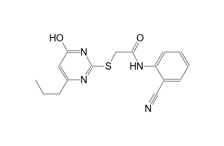 acetamide, N-(2-cyanophenyl)-2-[(4-hydroxy-6-propyl-2-pyrimidinyl)thio]-