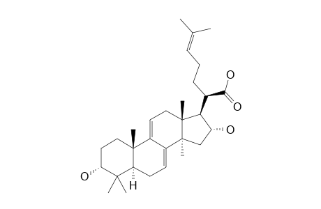 3-ALPHA,16-ALPHA-DIHYDROXY-LANOSTA-7,9(11),24-TRIEN-21-OIC-ACID