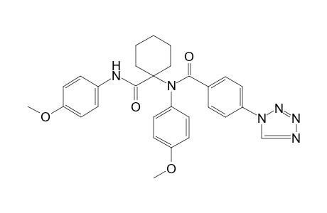 benzamide, N-(4-methoxyphenyl)-N-[1-[[(4-methoxyphenyl)amino]carbonyl]cyclohexyl]-4-(1H-tetrazol-1-yl)-