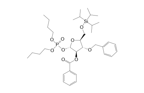 DIBUTYL-(2-O-BENZOYL-3-O-BENZYL-5-O-TRI-ISOPROPYL-SILYL-ALPHA-D-ARABINOFURANOSYL)-PHOSPHATE