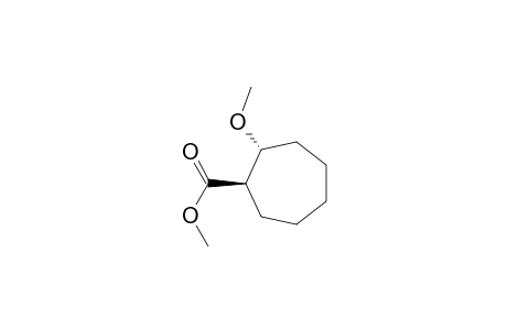 Cycloheptanecarboxylic acid, 2-methoxy-, methyl ester, trans-