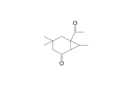 6-Acetyl-4,4,7-trimethylbicyclo[4.1.0]heptan-2-one