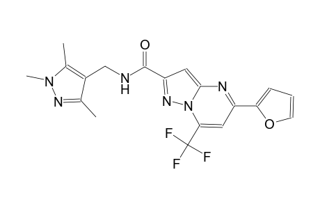 5-(2-furyl)-7-(trifluoromethyl)-N-[(1,3,5-trimethyl-1H-pyrazol-4-yl)methyl]pyrazolo[1,5-a]pyrimidine-2-carboxamide